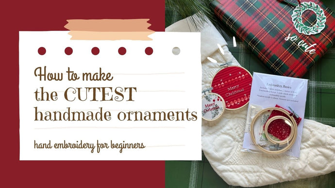 Embroidery Basics Christmas Ornament