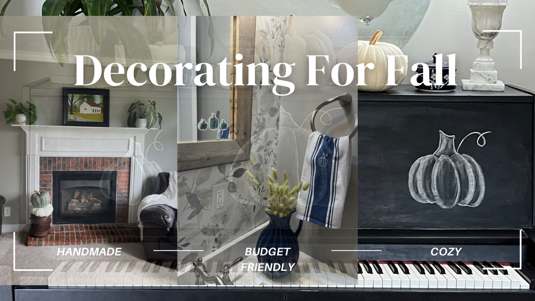 Cozy Fall Home Tour + Tutorial 2024 {How to decorate for fall without breaking your budget}