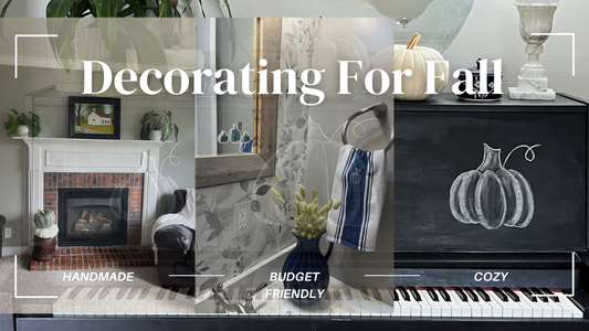 Cozy Fall Home Tour + Tutorial 2024 {How to decorate for fall without breaking your budget}