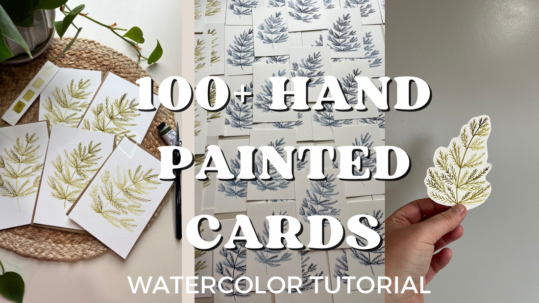 Watercolor Fern Notecards