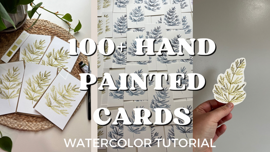 Watercolor Fern Notecards