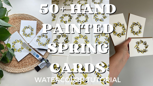 Spring Tulip Watercolor Wreath