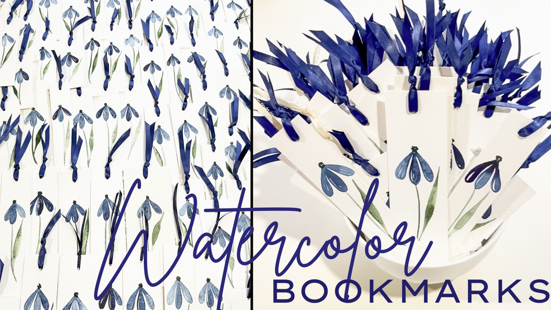 Using Scraps to Make 100 Watercolor Bookmarks