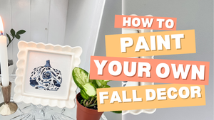 Floral Watercolor Pumpkin