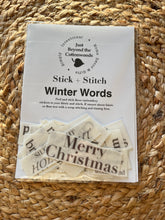 Winter Words Stitch + Stick