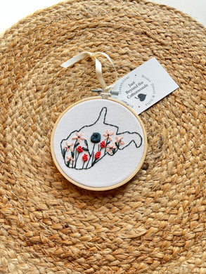 West Virginia Wildflower Hoop